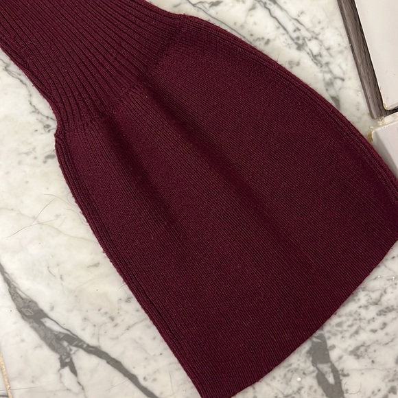 Burgundy Club Monaco Wool Sweater Dress - Picture 4 of 6